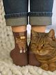 جوراب گربه دو گیلاسه 