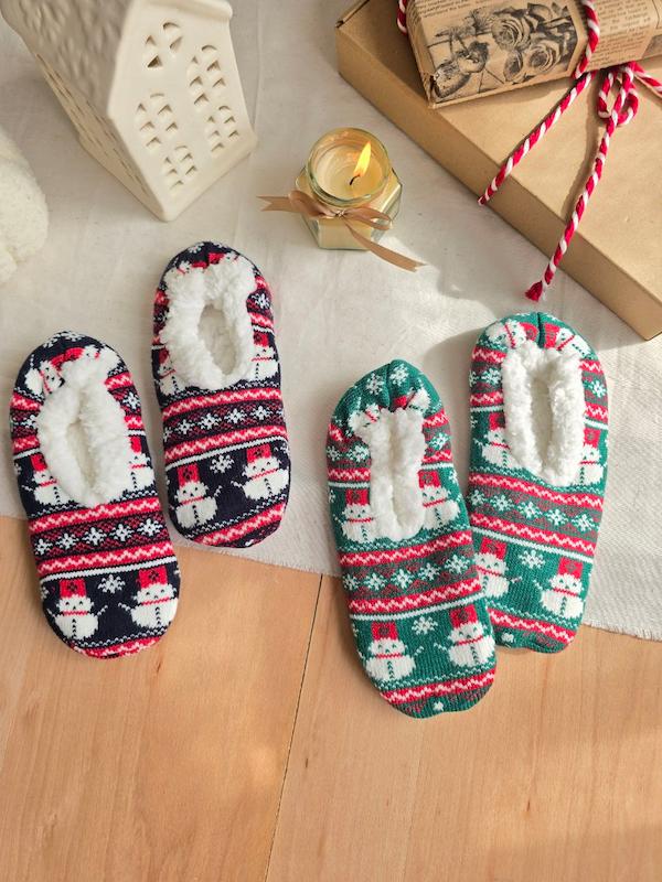 پاپوش کریسمسی بافت 