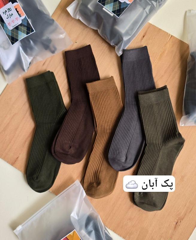 پک ۵ تایی نیم ساق کبریتی مردانه