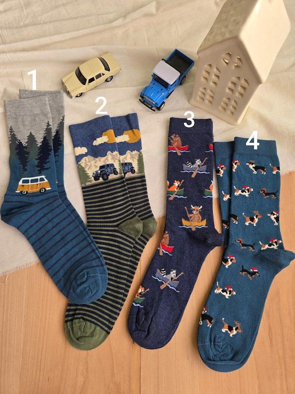 جوراب طرحدار چتیک مردانه 