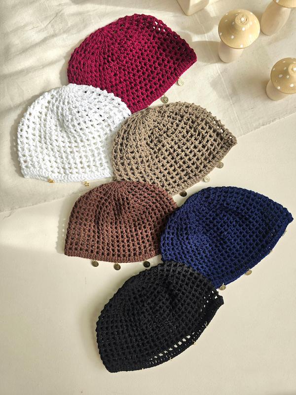 کلاه قلاب بافی 