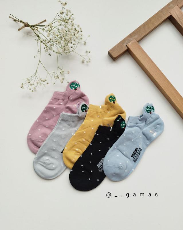 جوراب مچی با پاشنه گلدوزی 