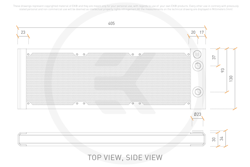 رادیاتور کامپیوتر EKWB EK-Quantum Surface S360