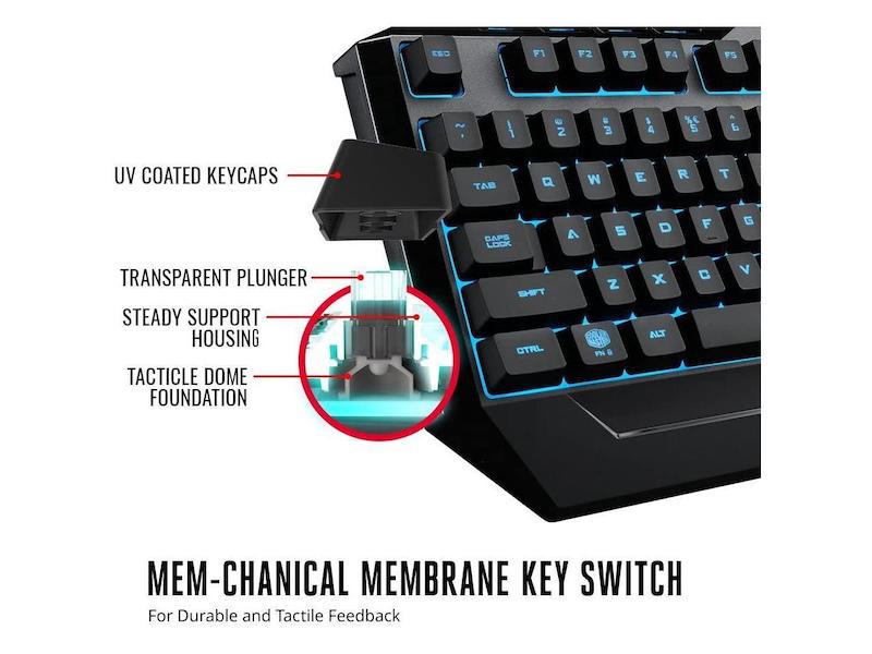 کیبورد کامپیوتر Coolermaster Devastator 3 Combo RGB