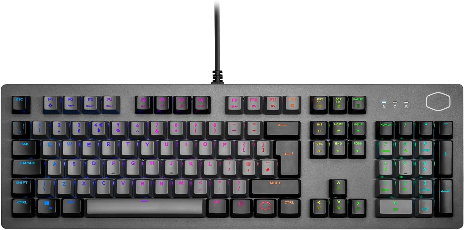 کیبورد کامپیوتر Cooler Master CK352 Red Switches/Arabic layout
