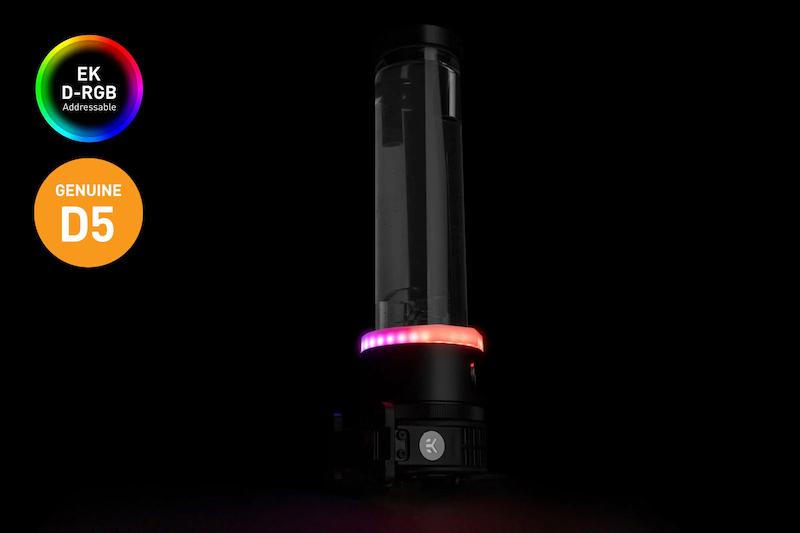 پمپ و مخزن خنک کننده کامپیوتر EK-Quantum Kinetic TBE 300 D5 PWM D-RGB - Acetal