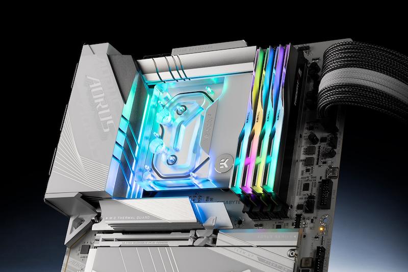 بلاک پردازنده کامپیوتر EKWB EK-Quantum Velocity² D-RGB - 1700 White Edition