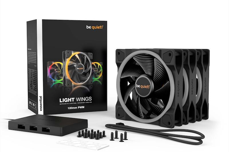 فن کیس کامپیوتر Be Quiet Light Wings 120mm PWM aRGB