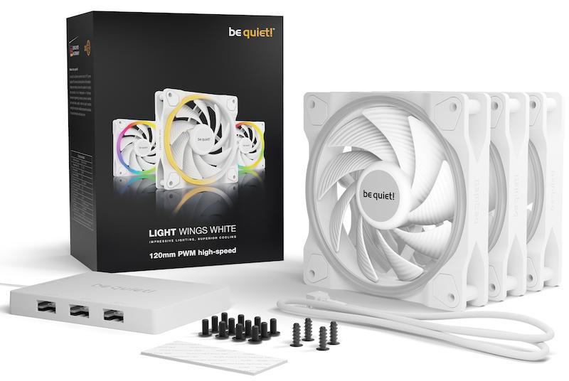 فن کیس کامپیوتر Be Quiet Light Wings 120mm PWM High-Speed aRGB