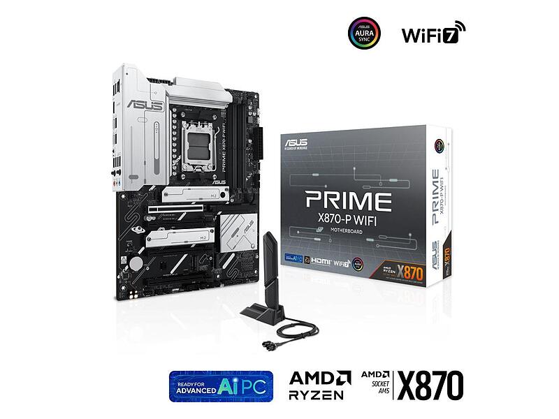 مادربرد ASUS PRIME X870-P WIFI AMD AM5 X870 ATX