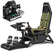 F-16 Fighter Jet Combat Simulation Cockpit Bundle - Thrustmaster Viper TQS Quadrant System & Viper Panel + T.Flight Rudder Pedals + Next Level Racing Flight Simulator Boeing Military Edition