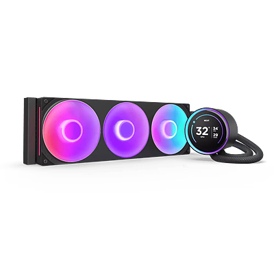 NZXT Kraken Elite 360 RGB (2024) AIO Liquid CPU Cooler, 360mm Radiator, 2.72" IPS 60Hz LCD Display, F360 RGB Core Fan, 75.12 CFM Airflow, 2400 RPM Fan Speed, Fluid Dynamic Bearing