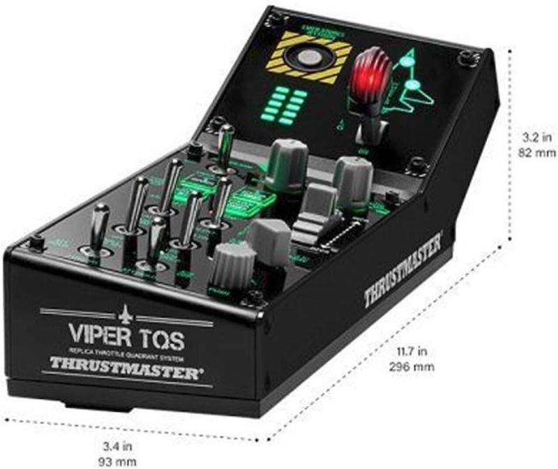 F-16 Fighter Jet Combat Simulation Cockpit Bundle - Thrustmaster Viper TQS Quadrant System & Viper Panel + T.Flight Rudder Pedals + Next Level Racing Flight Simulator Boeing Military Edition