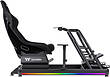 Thermaltake GR500 Racing Simulator Cockpit with Triple Racing Monitor Stand, Up to 120kg Weight Capacity, 32" to 55" Screen Sizes, Triple Support 32" Monitor