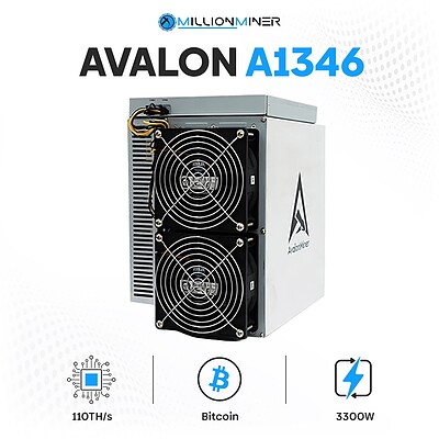 دستگاه ماینر Canaan Avalon Made A1346 110TH/s