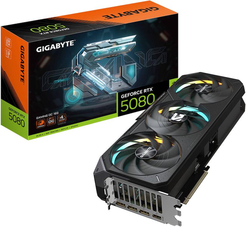 کارت گرافیک GIGABYTE GAMING GeForce RTX™ 5080 GAMING OC 16G