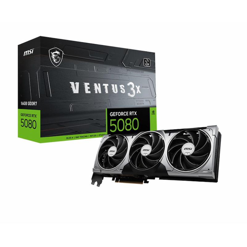 کارت گرافیک MSI GeForce RTX™ 5080 16G VENTUS 3X OC PLUS