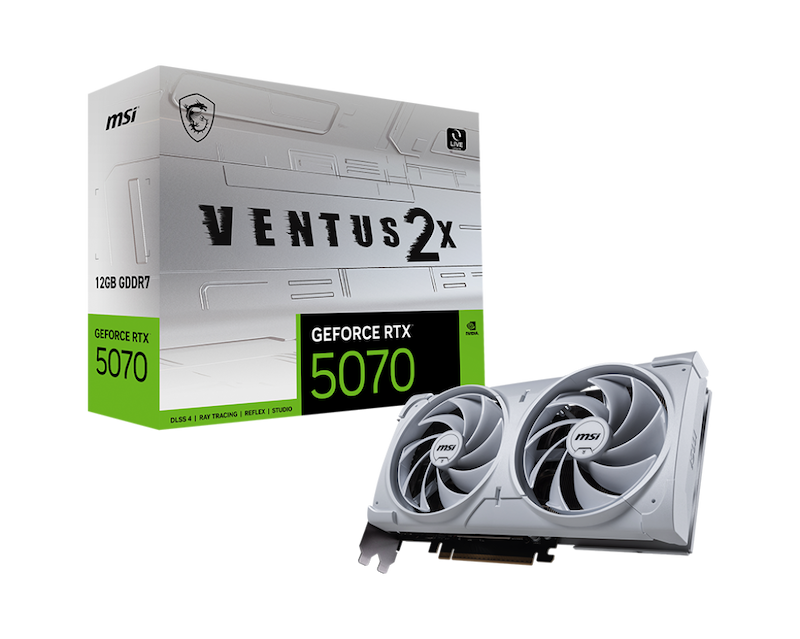 MSI GeForce RTX™ 5070 12G VENTUS 2X WHITE