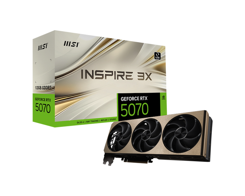 MSI GeForce RTX™ 5070 12G INSPIRE 3X