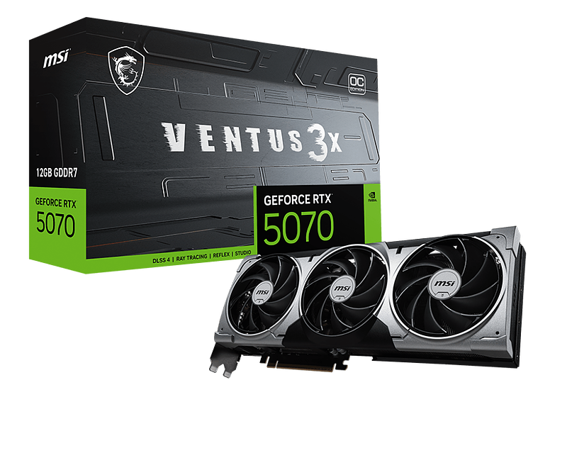 MSI GeForce RTX™ 5070 12G VENTUS 3X OC