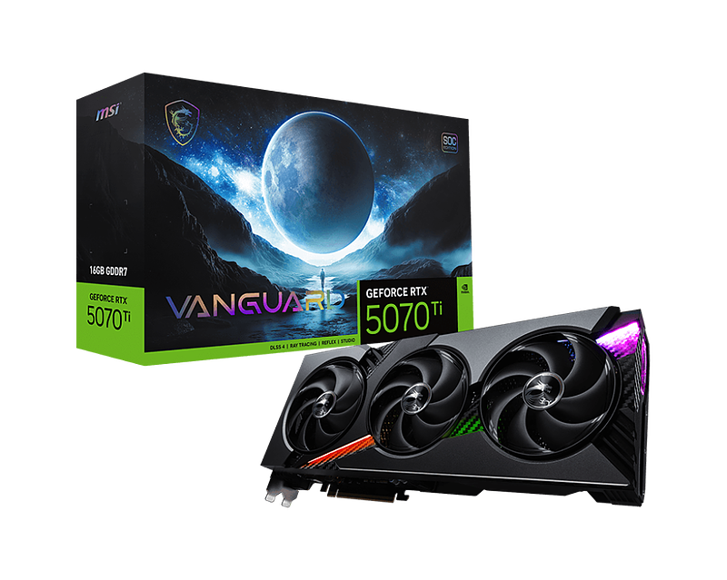 MSI GeForce RTX™ 5070 Ti 16G VANGUARD SOC