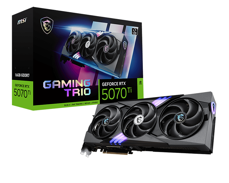 MSI GeForce RTX™ 5070 Ti 16G GAMING TRIO PLUS