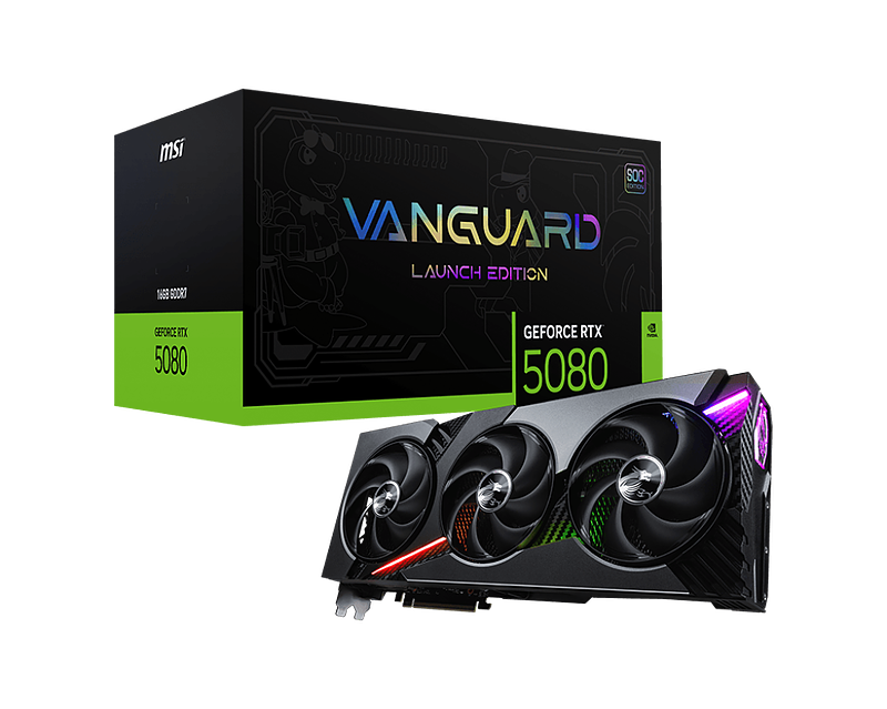 MSI GeForce RTX™ 5080 16G VANGUARD SOC LAUNCH EDITION