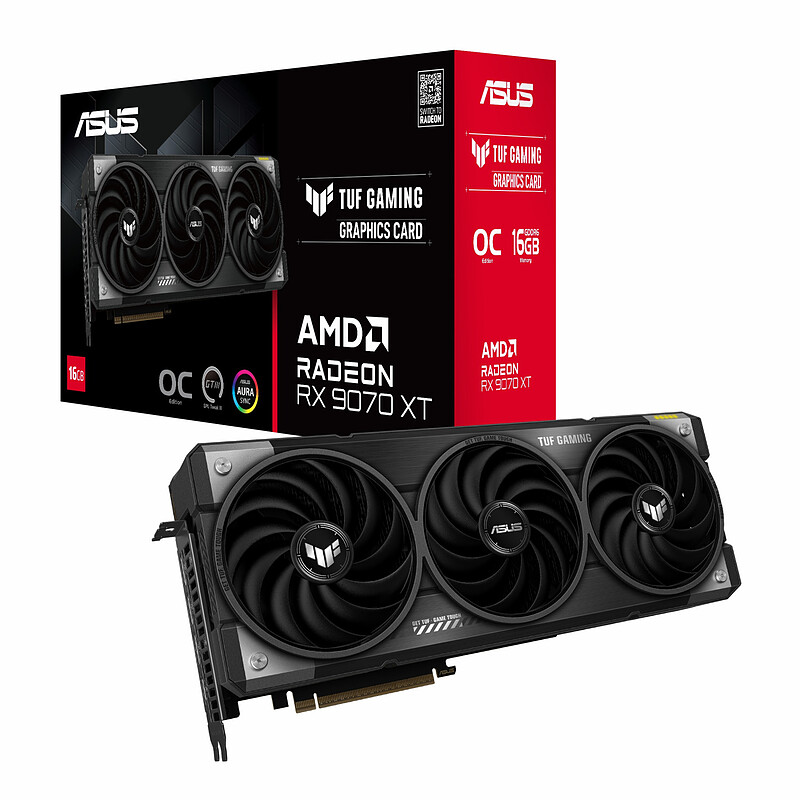 کارت گرافیک ASUS TUF Gaming RX 9070 OC 16GB