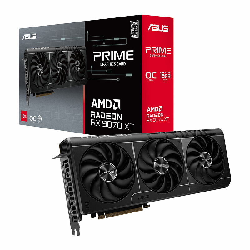 کارت گرافیک ASUS Prime RX 9070 XT OC 16GB