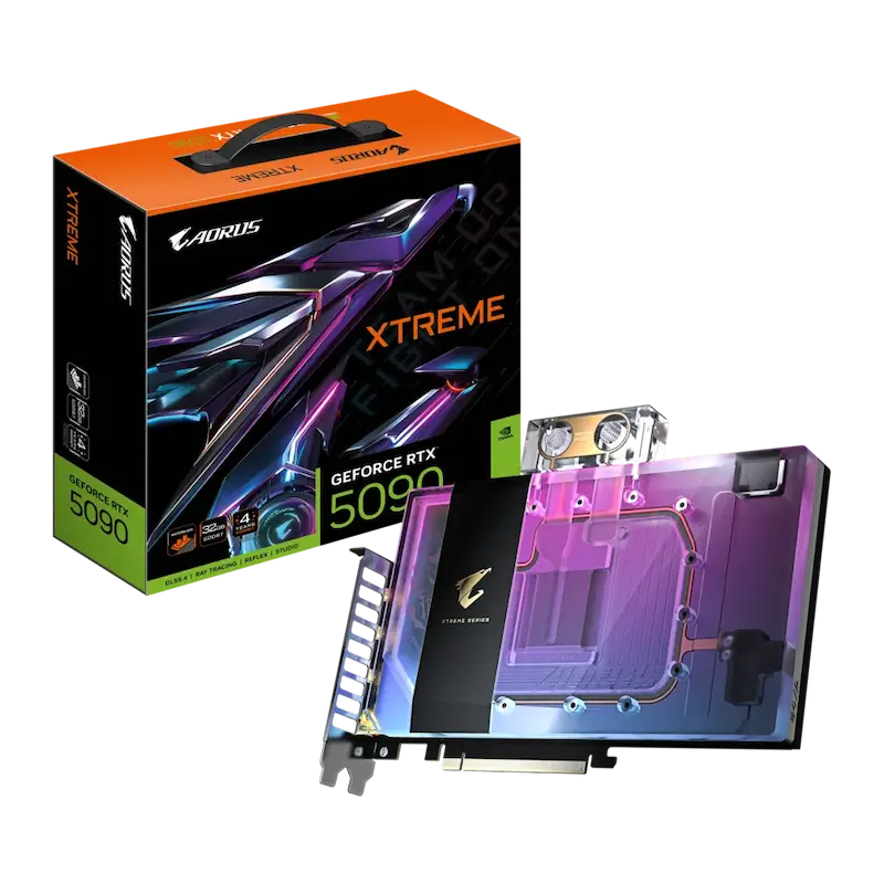 GIGABYT AORUS RTX 5090 Xtreme Waterforce WB 32G