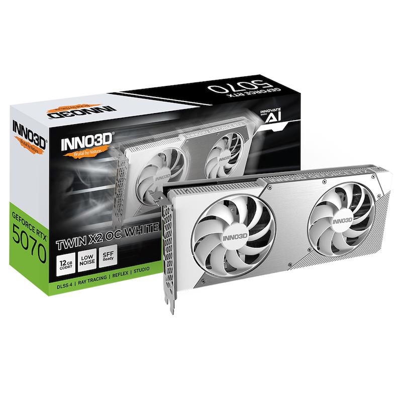 INNO3D RTX 5070 TWIN X2, INNO3D GeForce RTX 5070, RTX 5070 TWIN X2, INNO3D Graphics Card, RTX 5070 12GB GDDR7, INNO3D Gaming GPU