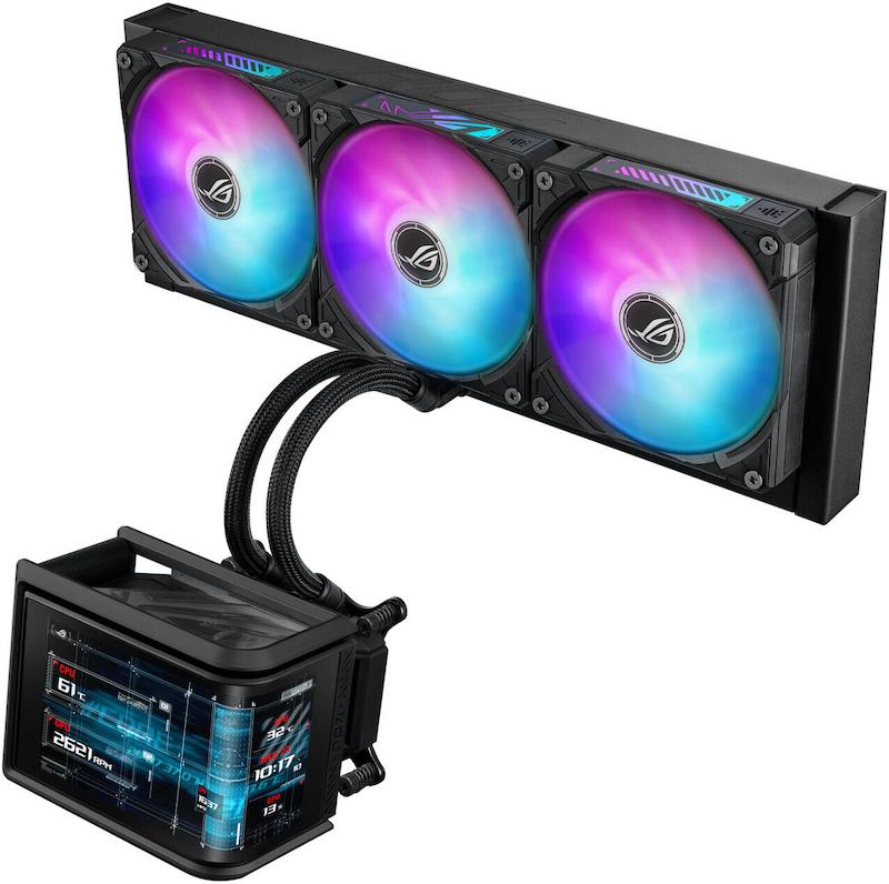 ASUS ROG Ryuo IV 360 ARGB, خنک‌کننده مایع پردازنده, CPU Cooler, AIO 360mm, خنک‌کننده ROG, کولر پردازنده 360 میلی‌متری