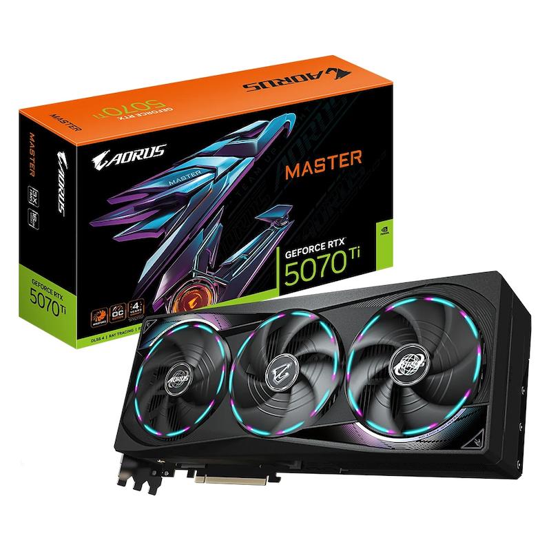کارت گرافیک گیگابایت AORUS RTX 5070 Ti MASTER 16GB