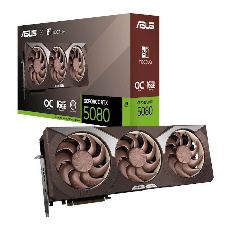 کارت گرافیک ایسوس مدل ASUS GeForce RTX 5080 OC Edition 16GB Noctua