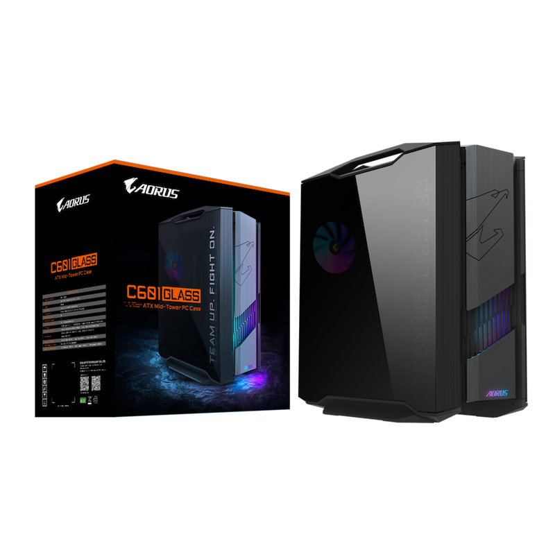 کیس گیگابایت, کیس GIGABYTE AORUS C601, کیس شیشه‌ای, کیس گیمینگ, کیس E-ATX, کیس Mid Tower, کیس حرفه‌ای, کیس با نورپردازی RGB, کیس با فن ARGB, GIGABYTE AORUS, کیس گیمینگ مشکی, کیس مخصوص گیمر, کیس با رادیاتور ۴۲۰ میلی‌متری, کیس اسمبل حرفه‌ای, AORUS C601 Glass Global, GIGABYTE AORUS C601 Glass, RGB PC Case, ARGB Gaming Case, Mid Tower E-ATX Case, Tempered Glass Case, Gigabyte Gaming Case