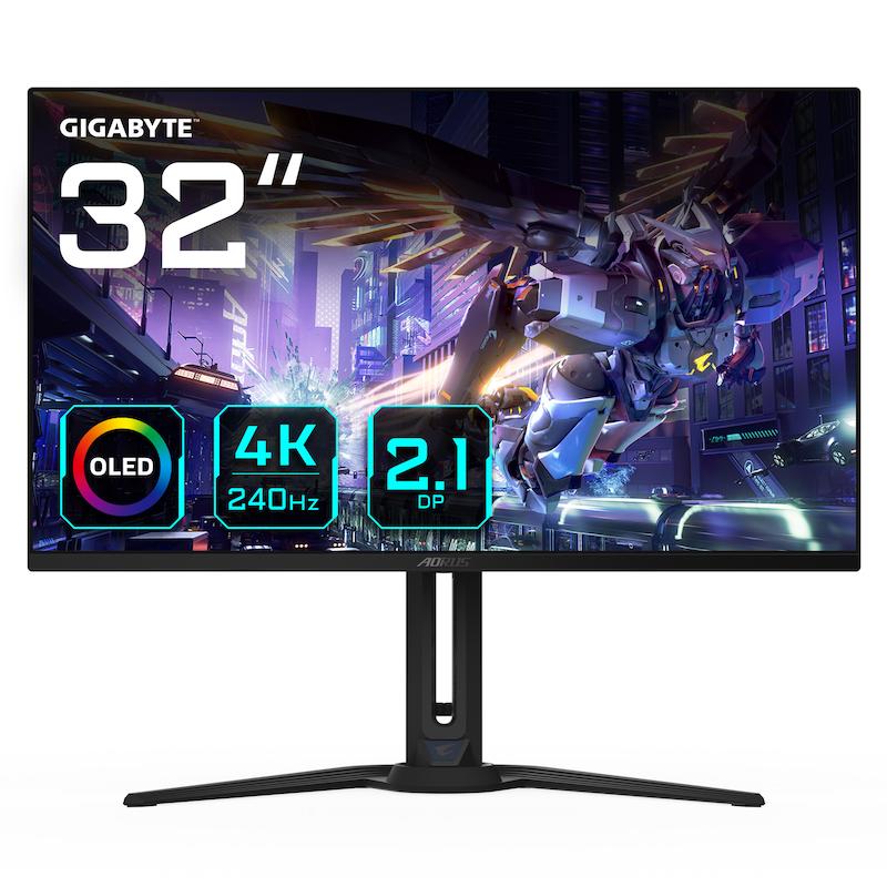 Gigabyte Aorus FO32U2P  مانیتور گیمینگ 32 اینچ  OLED  4K UHD  240Hz  زمان پاسخگویی 0.03ms  Tactical Switch  Daisy Switch  6 Axis Color Control  NVIDIA G-SYNC  AMD FreeSync  HDR10  Gaming Monitor  مانیتور سریع  نمایشگر حرفه‌ای  مانیتور OLED  DisplayPort 1.4  HDMI 2.1
