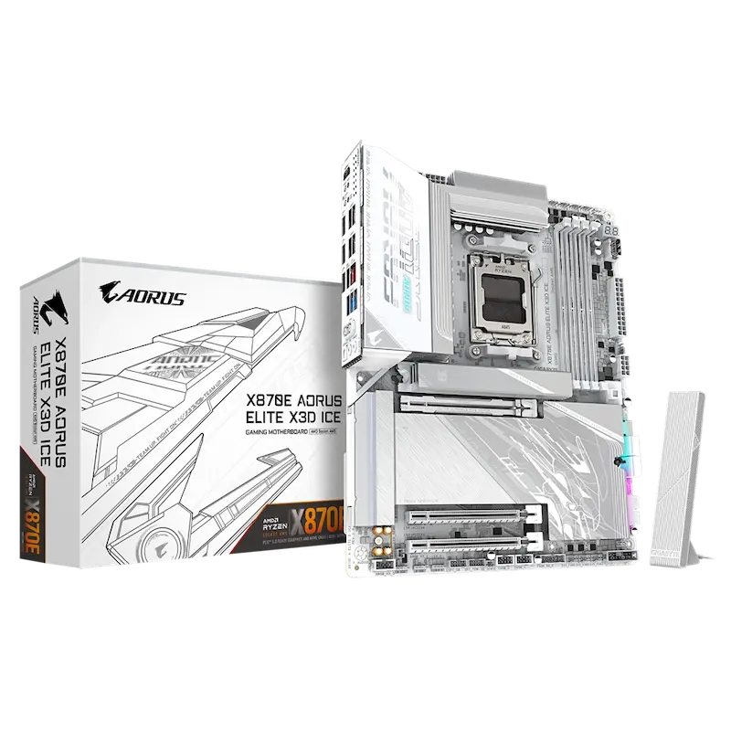 مادربرد گیمینگ, GIGABYTE AORUS X870E, مادربرد AM5, طراحی پیشرفته, اسلات‌های M.2, PCIe 5.0, تکنولوژی DDR5, مدار حرارتی مادربرد, مادربرد با نورپردازی, سیستم گیمینگ حرفه‌ای, مادربرد برای اورکلاک, مادربرد با قابلیت‌های بالا