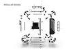 کیس Alphacool Apex Skeleton Carbon