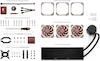 Noctua AIO Liquid Cooler, Noctua 420mm Radiator, Noctua 360mm Radiator, Noctua 240mm Radiator, NF-A14x25 G2 Fans, Asetek Emma V2 Pump, Noctua CPU Water Cooler, Black Brown Beige Cooler, High Performance Liquid Cooling, Ultra Quiet CPU Cooler