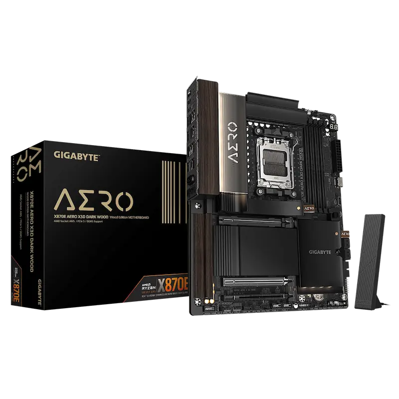 مادربرد گیگابایت مدل GIGABYTE X870E AERO X3D DARK WOOD