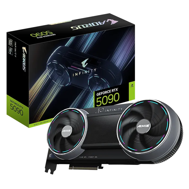 کارت گرافیک گیگابایت مدل GIGABYTE AORUS GeForce RTX 5090 INFINITY