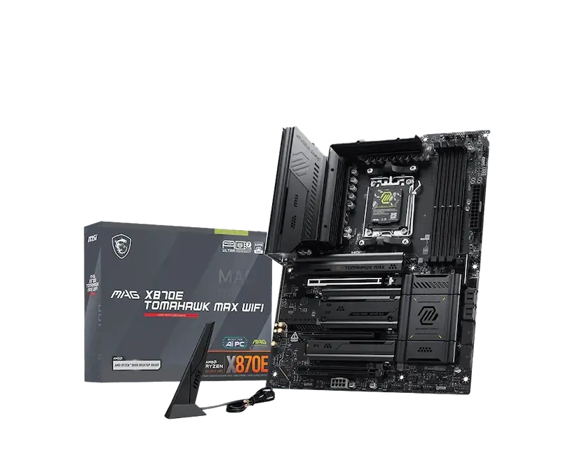 MSI MAG X870E TOMAHAWK MAX WIFI, MSI X870E, مادربرد MSI, مادربرد AM5, مادربرد X870E, DDR5, WiFi 7, PCIe 5.0