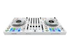 Pioneer DJ DDJ-FLX10-W, DDJ-FLX10-W, Pioneer DJ, DDJ-FLX10, DJ Controller, 4 Deck DJ Controller, Professional DJ Controller, STEMS, Track Separation, MAGVEL FADER, rekordbox, Serato DJ Pro, DJ Equipment, White DJ Controller