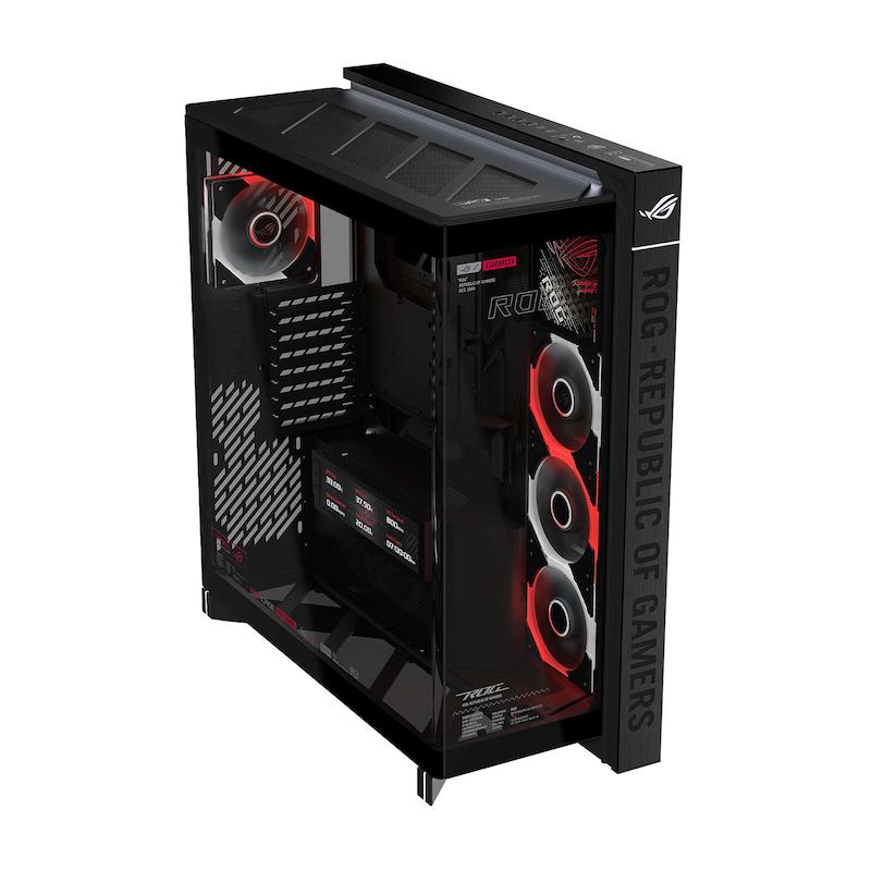 کیس گیمینگ پنورامیک ASUS ROG Cronox GR801 با نمایشگر LCD 9.2 اینچی و فریم آلومینیومی