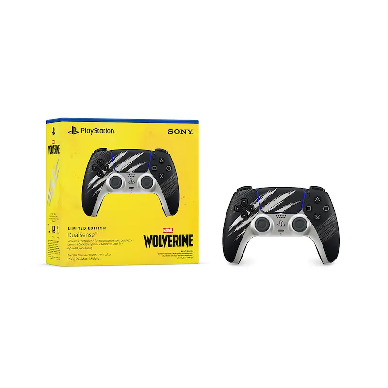 کنترلر PS5، DualSense، Marvel’s Wolverine، Adamantium، دسته پلی استیشن 5