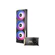 MSI MEG CORELIQUID E15 360, MSI E15 360, MEG CORELIQUID E15, MSI AIO Cooler, خنک کننده مایع MSI, کولر آبی 360 میلی متری, AIO 360, رادیاتور 360mm, 6.67 inch AMOLED, نمایشگر 2K AMOLED, 2240x1080, نمایشگر خمیده 110 درجه, Laminar Focus, EZ Conn, ARGB Gen2, فن FDB, MSI Mystic Light, AM5, LGA1851, LGA1700, خنک کننده CPU High-End