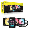 Corsair iCUE LINK TITAN II 360 RX LCD, CW-9061045-WW, Corsair TITAN II RX LCD, Corsair AIO 360, واترکولینگ Corsair, خنک کننده مایع 360 میلی متری, Corsair 5 Inch LCD, نمایشگر 720x1280, FlowDrive 2 Pump, RX II RGB Fan, iCUE LINK, Corsair RGB AIO, AM5 CPU Cooler, LGA1851 CPU Cooler, LGA1700 CPU Cooler