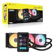 Corsair iCUE LINK TITAN II 360 RX LCD, CW-9061045-WW, Corsair TITAN II RX LCD, Corsair AIO 360, واترکولینگ Corsair, خنک کننده مایع 360 میلی متری, Corsair 5 Inch LCD, نمایشگر 720x1280, FlowDrive 2 Pump, RX II RGB Fan, iCUE LINK, Corsair RGB AIO, AM5 CPU Cooler, LGA1851 CPU Cooler, LGA1700 CPU Cooler