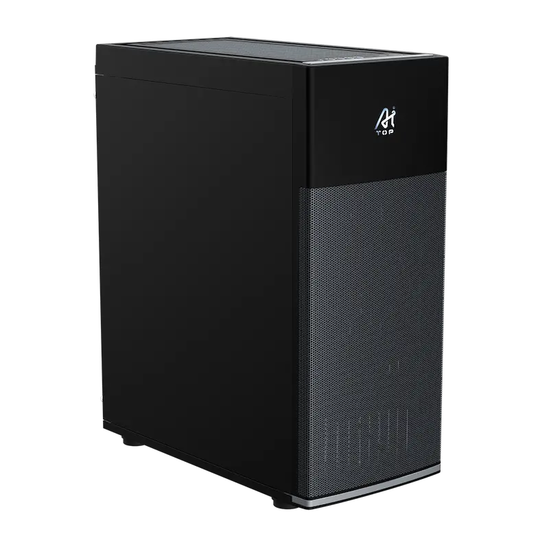 GIGABYTE AI TOP 100 B850, GIGABYTE AI TOP 100 B850 RTX 5090, AT1A9N9-5100 workstation, Ryzen 9 9950X AI workstation, GIGABYTE AI TOP 100 black tower PC