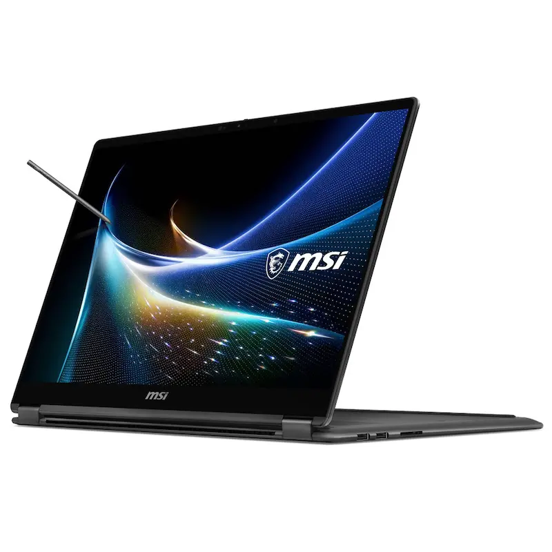 MSI Prestige N16 Flip AI+, لپ تاپ MSI, لپ تاپ هوش مصنوعی, لپ تاپ ورک استیشن, لپ تاپ ۱۲۸ گیگابایت, لپ تاپ ۲ ترابایت, لپ تاپ OLED لمسی, NVIDIA RTX Spark, لپ تاپ حرفه ای MSI, MSI Prestige AI+